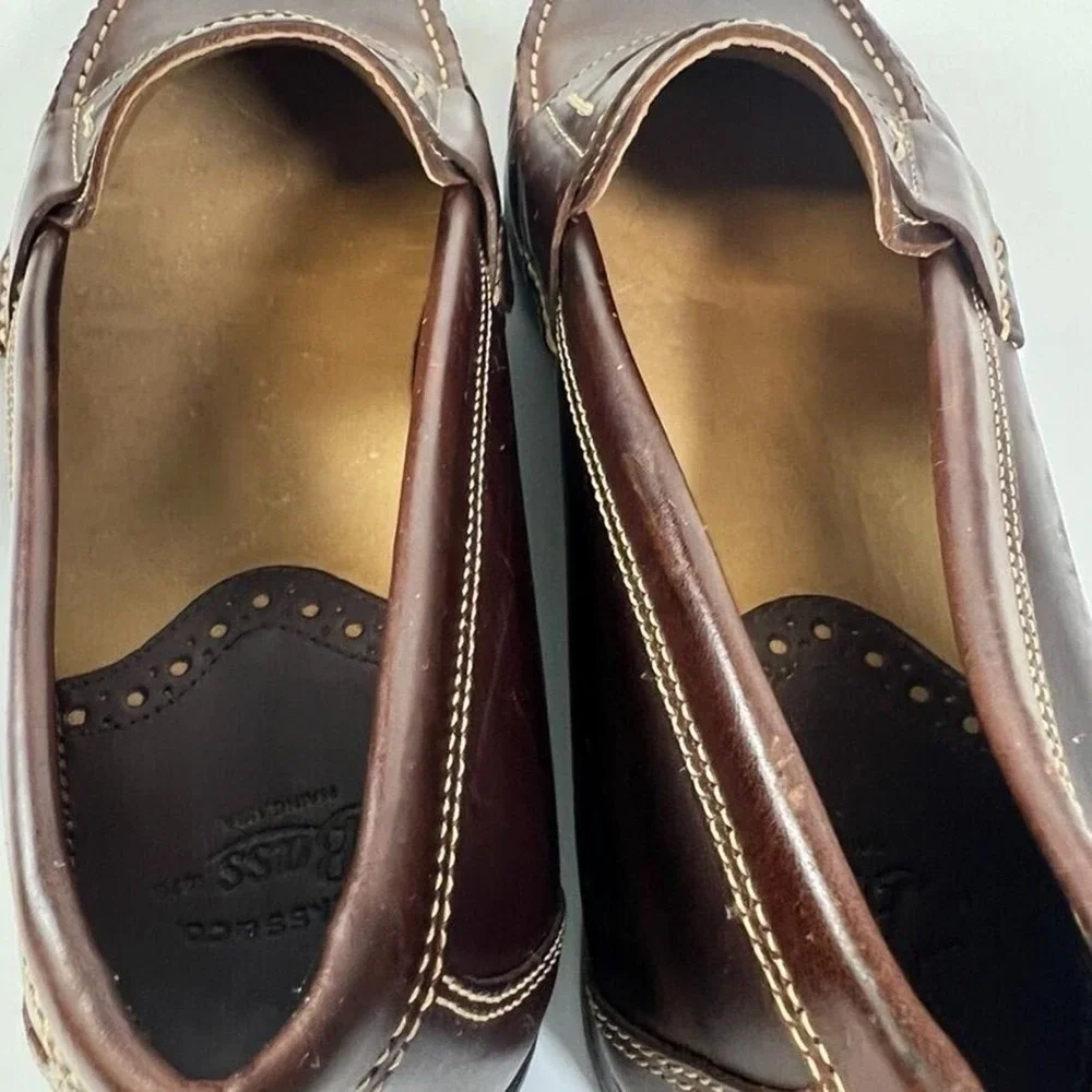 Bass Brown Leather Loafers